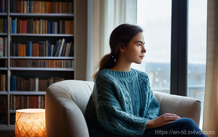 자서전적 치료법과 인지행동치료 비교 - **Prompt 1: The Tapestry of Memory**
A serene young woman, in her late 20s, with a contemplative...