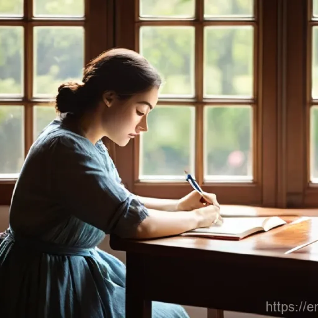 자서전적 치료법의 성공적인 세미나 운영 비법 - **A Moment of Narrative Clarity**
An adult woman, dressed in comfortable, modest attire, sits at...